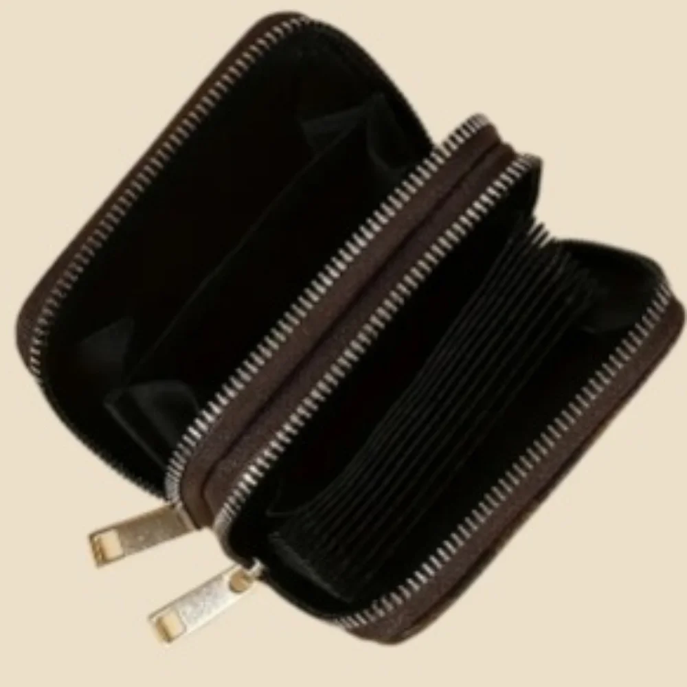 Brown Monogram Checkerboard Wallet Zip Zippy Around Double Zip Walet Brown/Black - Picture 7 of 16